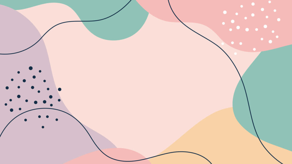 Minimalist Pastel Wallpaper: Flowing Abstract Shapes in Soft Colors