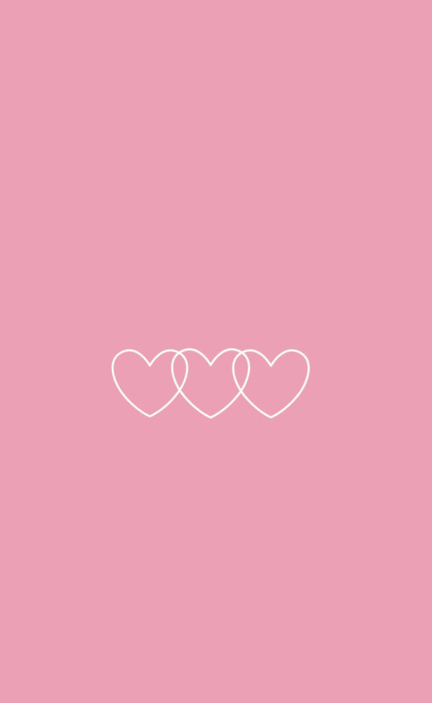 Minimalist Pastel Pink Heart Wallpaper - Soft Background Design