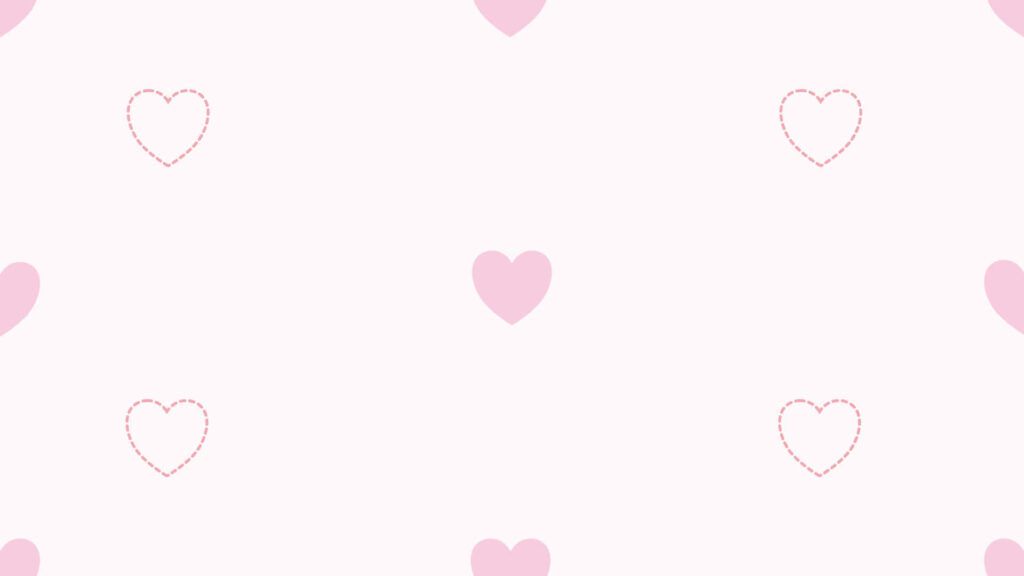 Soft Pink Hearts Pattern Wallpaper: Minimalist Pastel Design