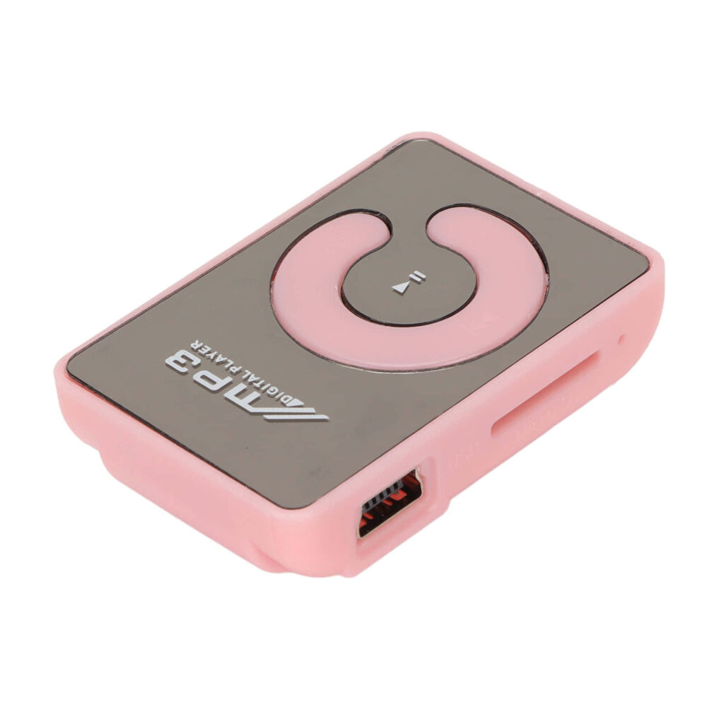 Minimalist Pink MP3 Player Wallpaper: Sleek & Portable Design