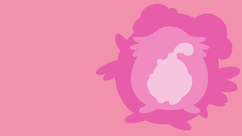 Minimalist Pink & Purple Evolution Wallpaper with Silhouettes