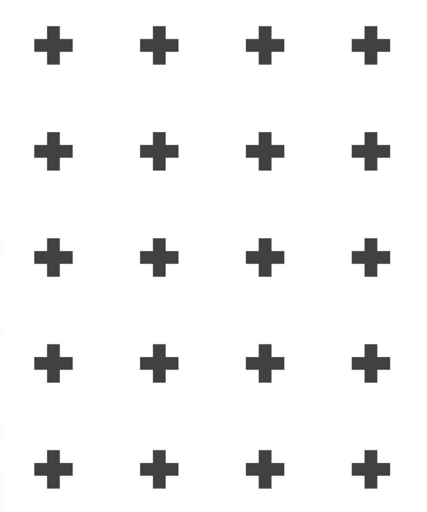 Minimalist Plus Sign Wallpaper on Clean White Background