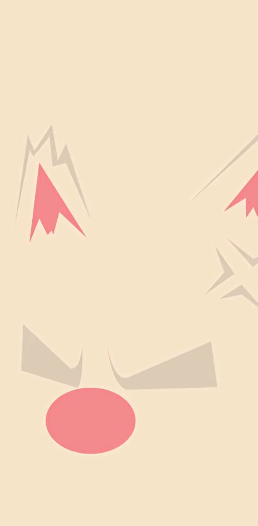 Minimalist Primeape Wallpaper: Modern Design with Subtle Colors