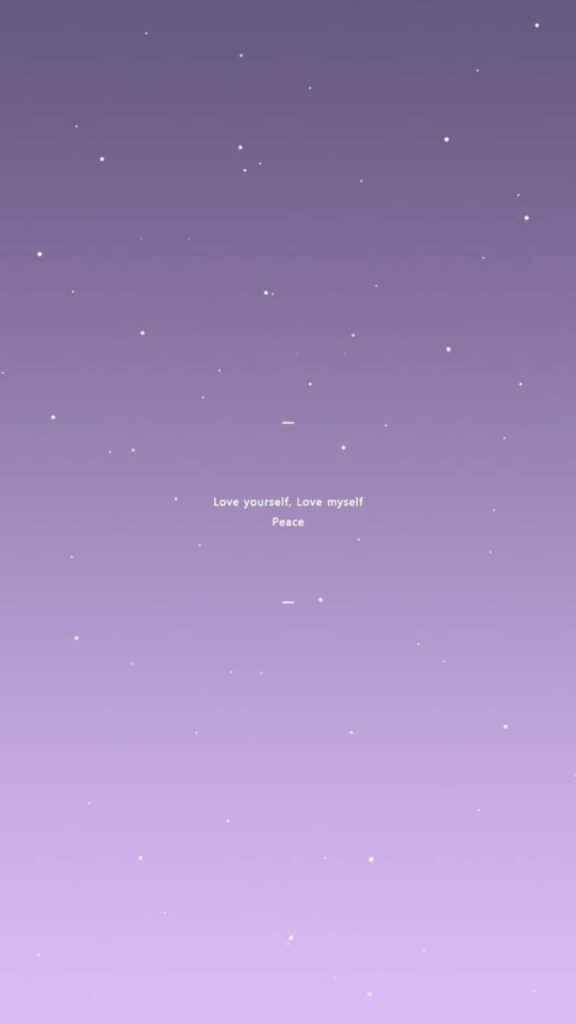 Peaceful Purple Gradient Wallpaper: Love Yourself & Tranquility