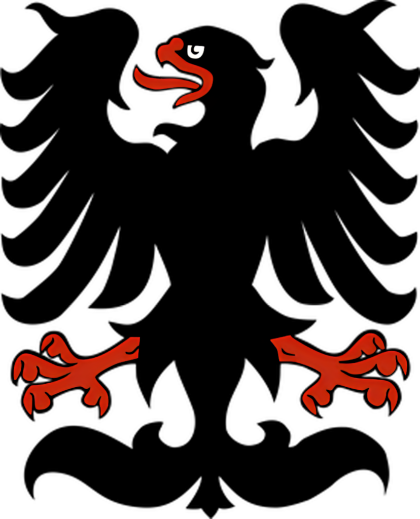 Abstract Red Animal Silhouettes on Dark Background - Minimal Design Wallpaper