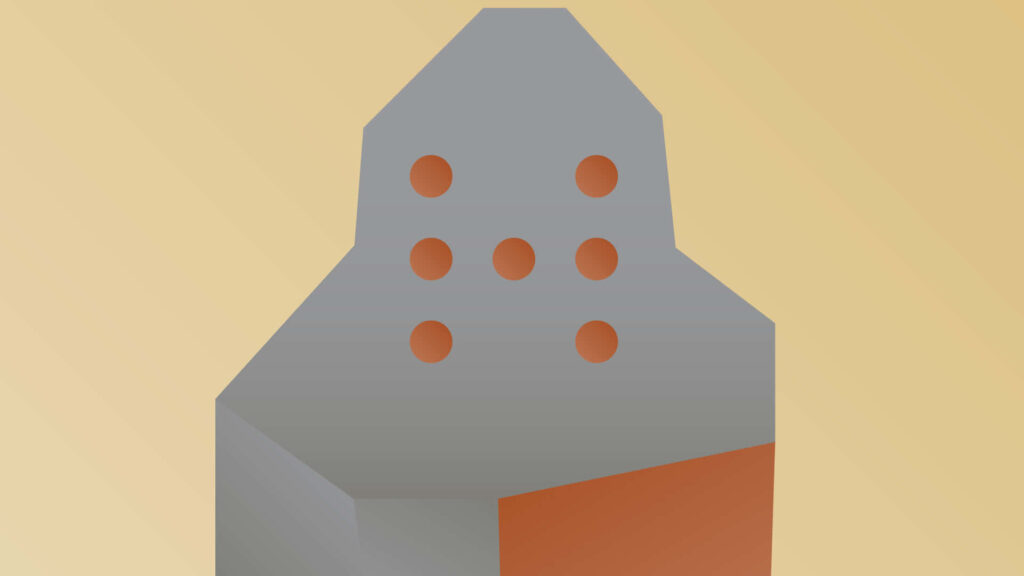Minimalist Regirock Wallpaper: Geometric Gray & Brown Design