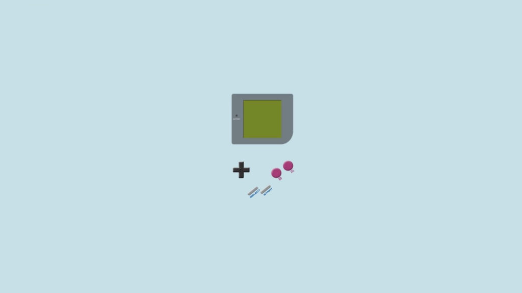 Minimalist Retro Gaming Console Wallpaper - Sleek & Nostalgic Design