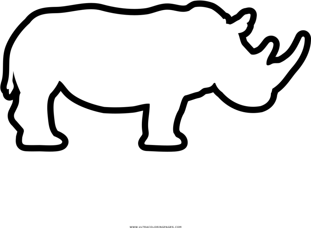 Majestic Rhino Silhouette Wallpaper - Minimalist Background Design