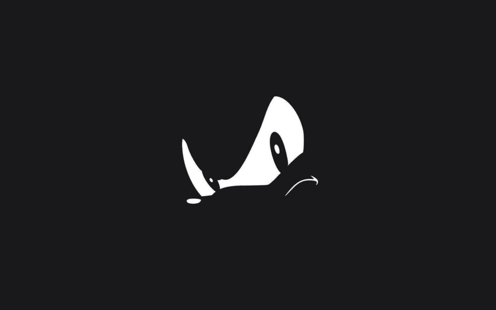 Minimalist Shadow the Hedgehog Wallpaper: Bold Silhouette Design