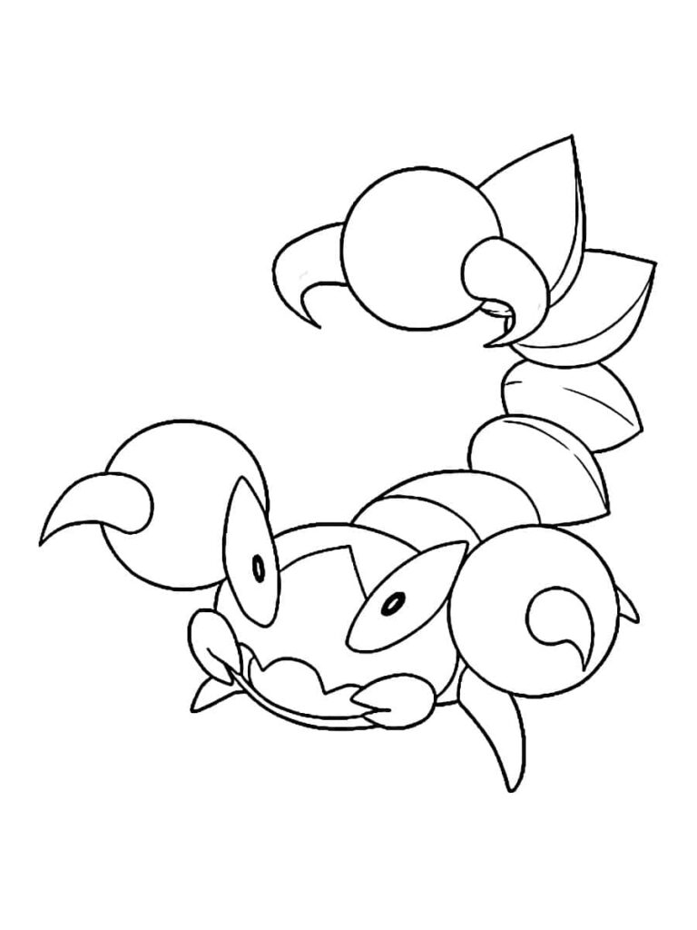 Minimalist Skorupi Line Art Wallpaper - Simple Scorpion Design
