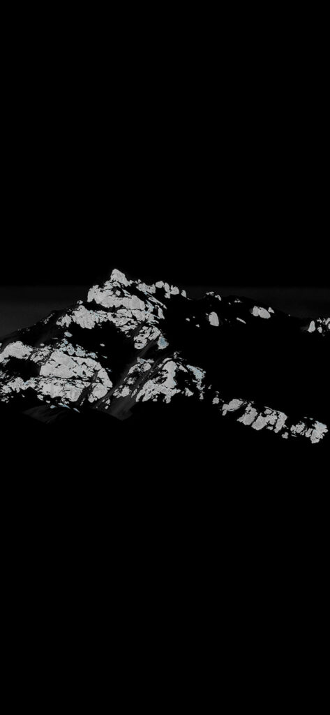 Minimalist Snowcapped Mountains Wallpaper for iPhone - Depth & Calm
