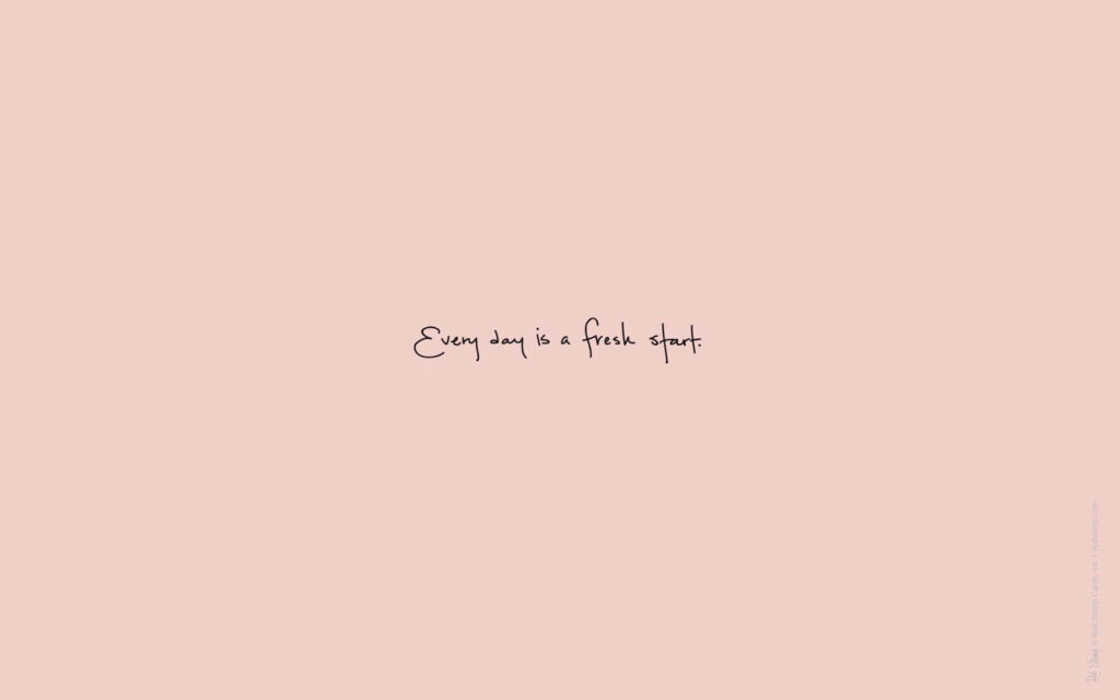 Minimalist Pink Wallpaper with Motivational Quote for Inspiration