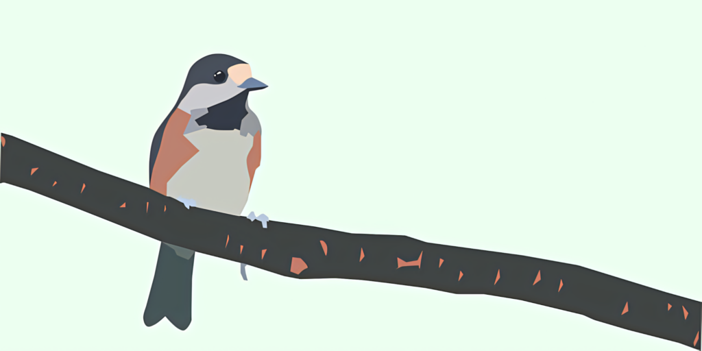 Minimalist Sparrow Wallpaper: Soft Colors & Elegant Design