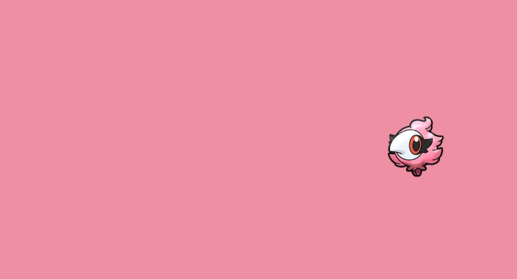 Charming Minimalist Spritzee Wallpaper on Solid Pink Background
