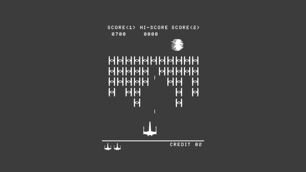 Minimalist Star Wars Pixel Art Wallpaper - Retro Arcade Aesthetic