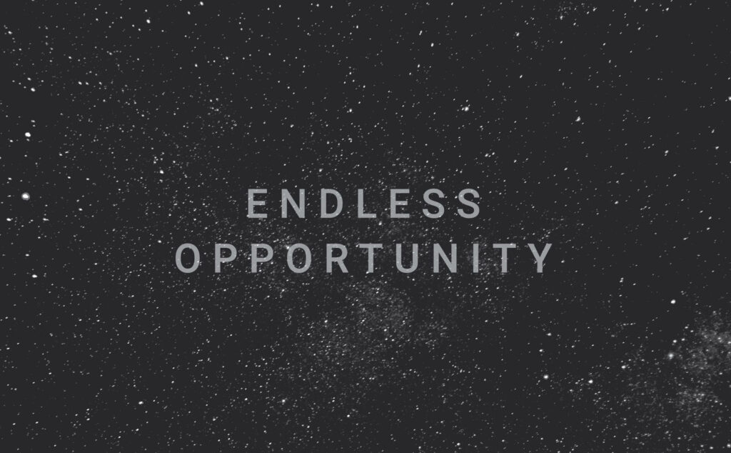 Endless Opportunity: Starry Night Minimalist Wallpaper Background