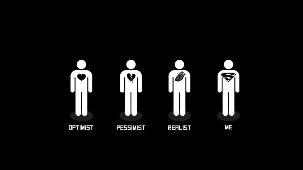 Minimalist Stick Figures: Representing Personality Types on Black Wallpaper