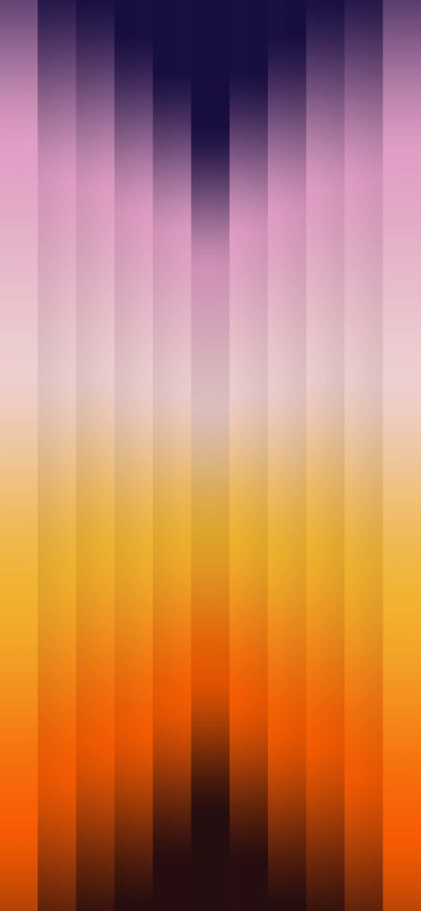 Minimalist abstract iPhone wallpaper with vertical gradient sunset colors purple pink yellow orange