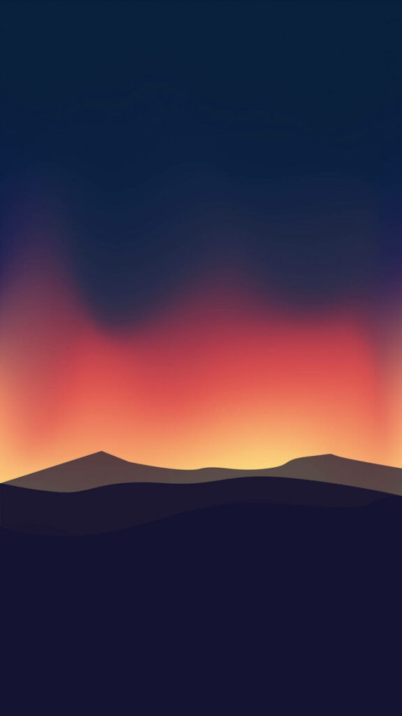 Serene Sunset Minimalist Wallpaper for Samsung Galaxy S4