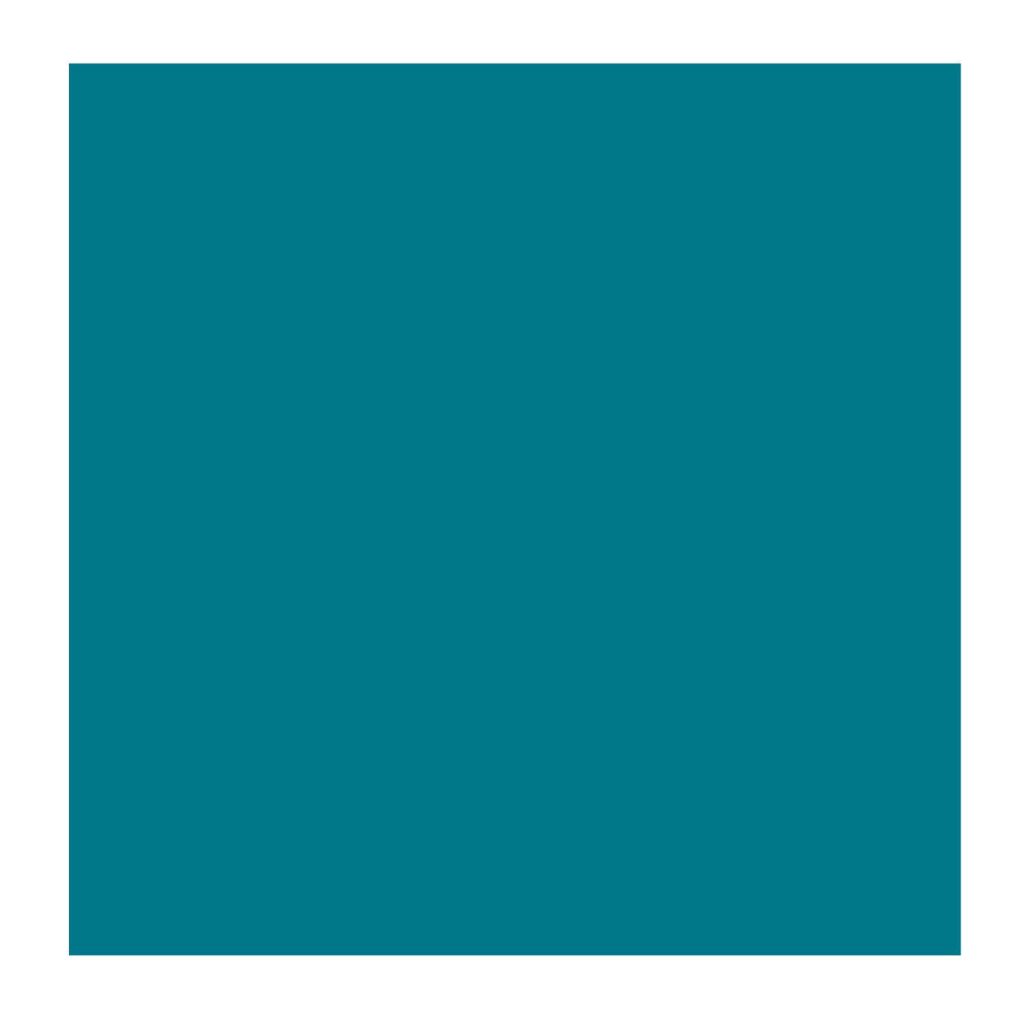 Minimalist abstract wallpaper with centered teal square on clean white background for modern screens