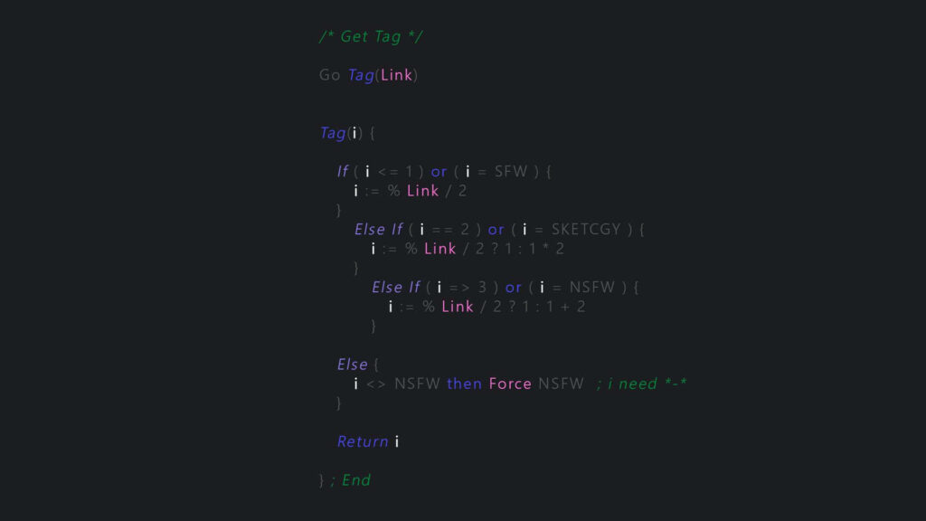 Minimalist Code Snippet Wallpaper - Dark Background & Colorful Text
