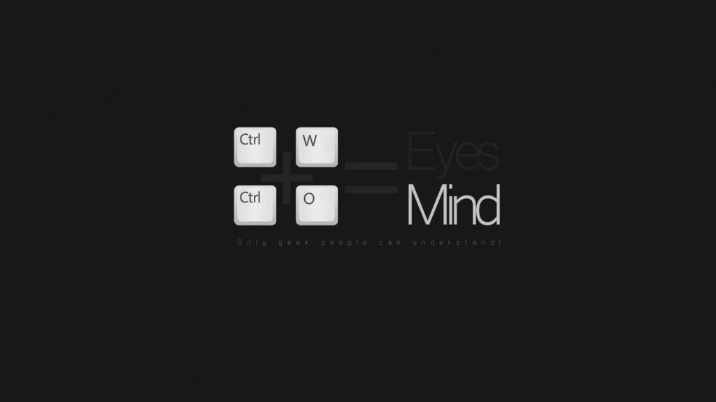 Minimalist Wallpaper: Ctrl W & Ctrl O Command Shortcuts Design