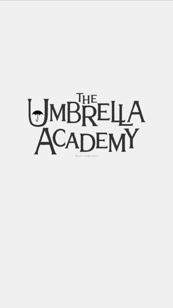 Minimalist The Umbrella Academy Logo Wallpaper - White Background