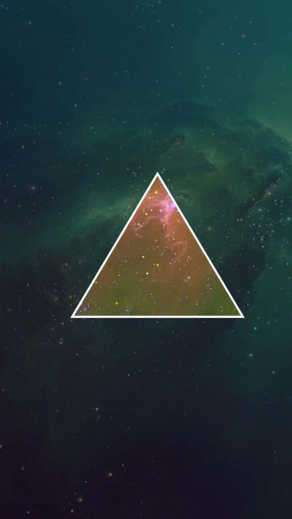 Minimalist Triangle Wallpaper: Captivating Cosmic Background Design