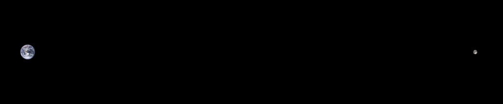 Minimalist Triple Monitor Wallpaper: Stunning Earth & Moon in Space