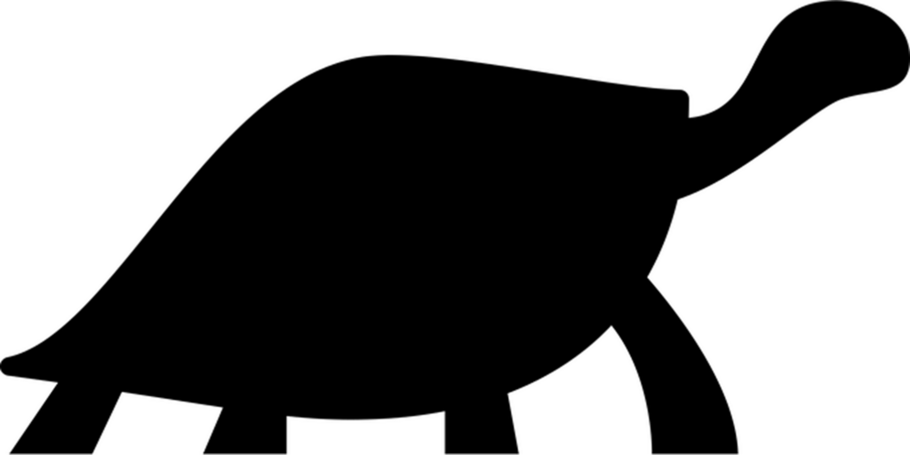 Minimalist Turtle Silhouette Wallpaper - Elegant Black Background