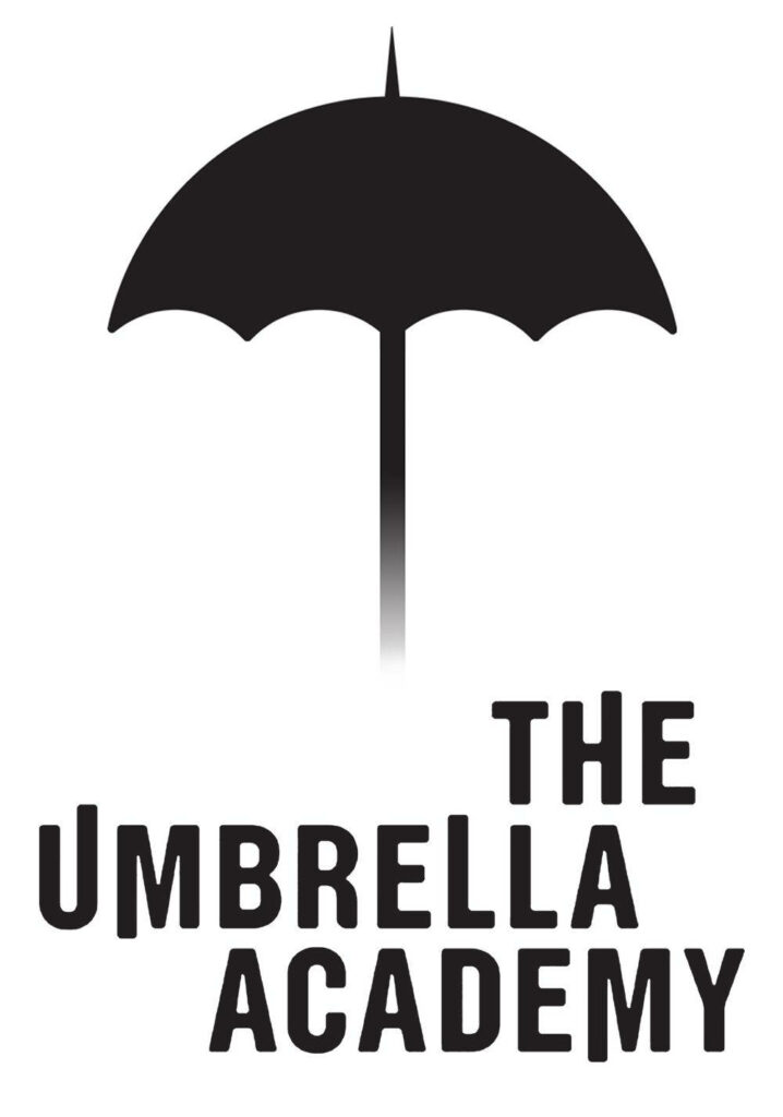 Minimalist The Umbrella Academy Wallpaper with Iconic Logo