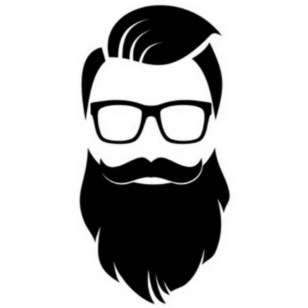 Minimalist Quiff & Beard Vector Art Wallpaper for Modern Aesthetics