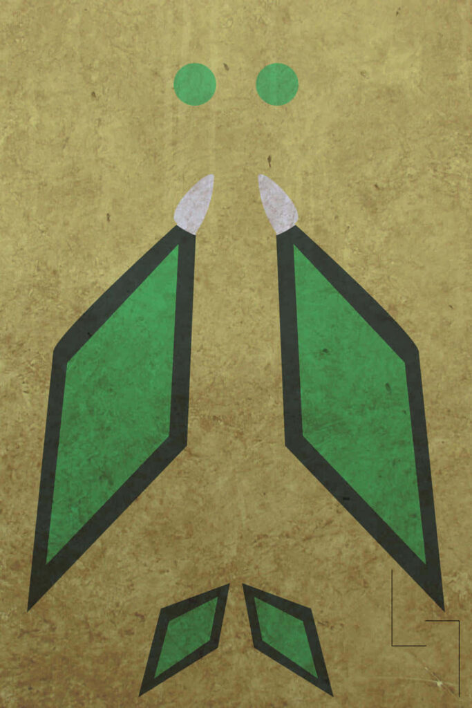 Minimalist Vibrava Wallpaper: Geometric Shapes & Earthy Background
