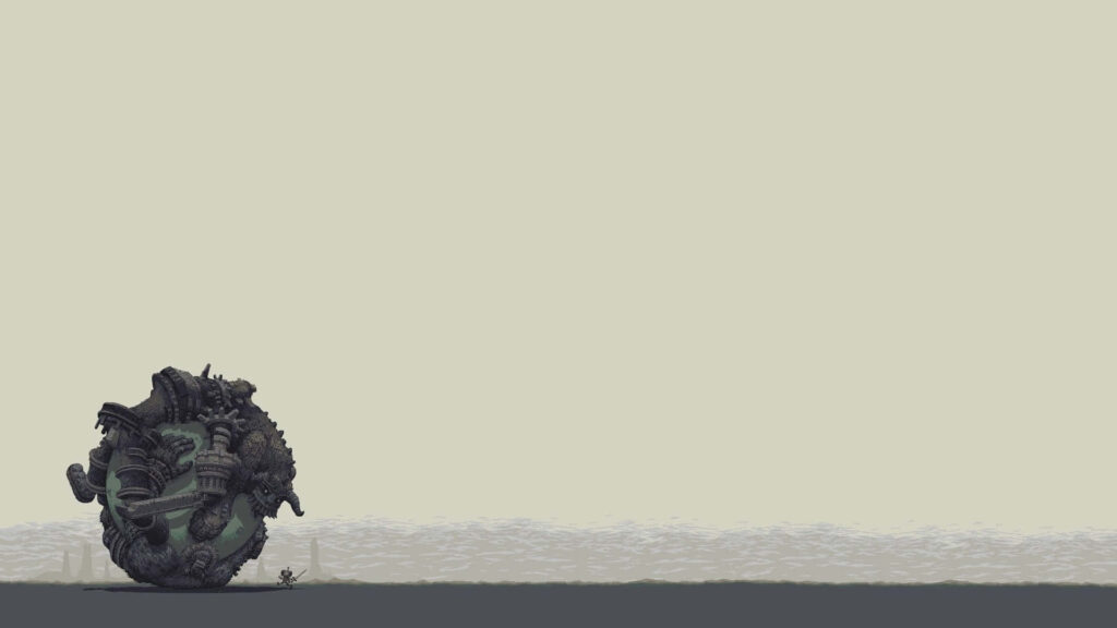 Vintage Minimalist Wallpaper with Unique Mechanical Design