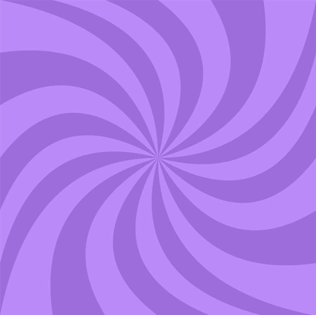 Minimalist violet sunburst wallpaper with smooth spiral and symmetrical abstract design background