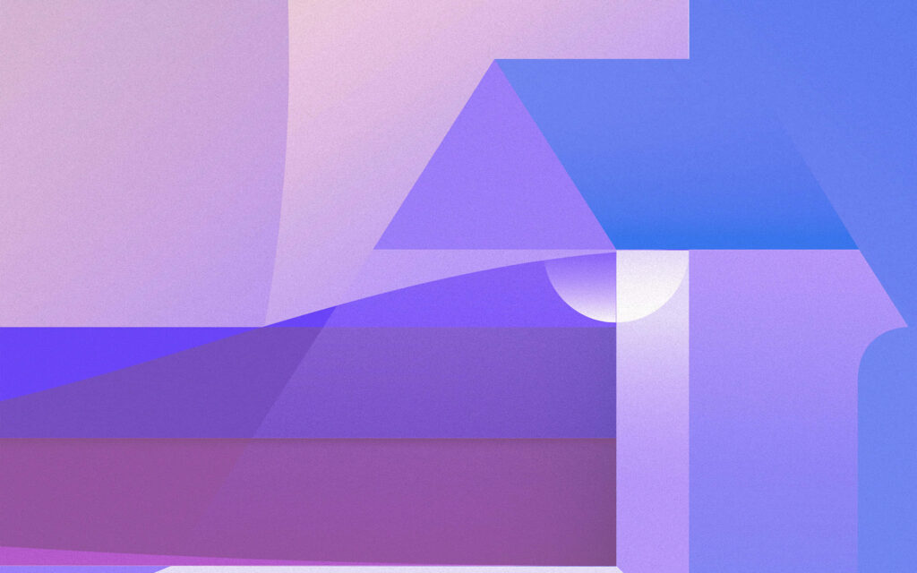 Minimalist Violet and Blue Geometric Wallpaper - Modern Background