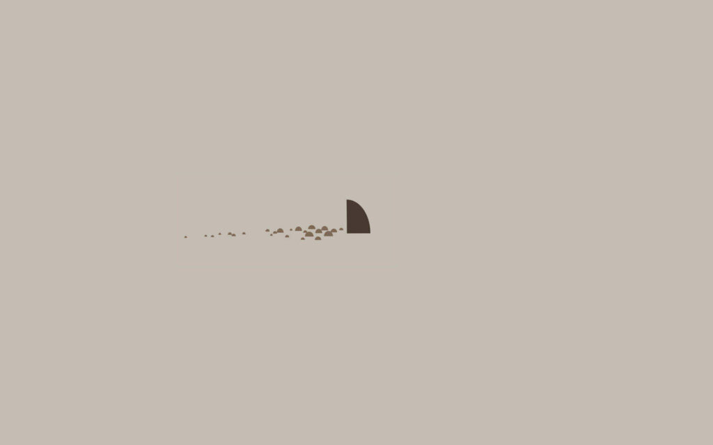 Minimalist Wallpaper: Earthy Shapes on Light Beige Background