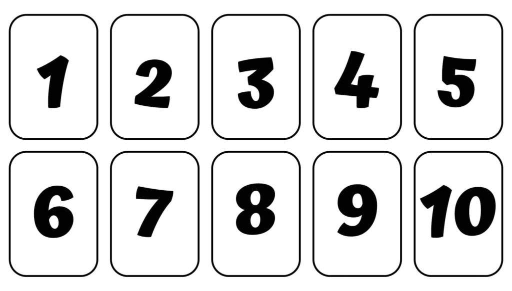 Minimalist Black Numbers 1-10 Wallpaper for Education & Organization