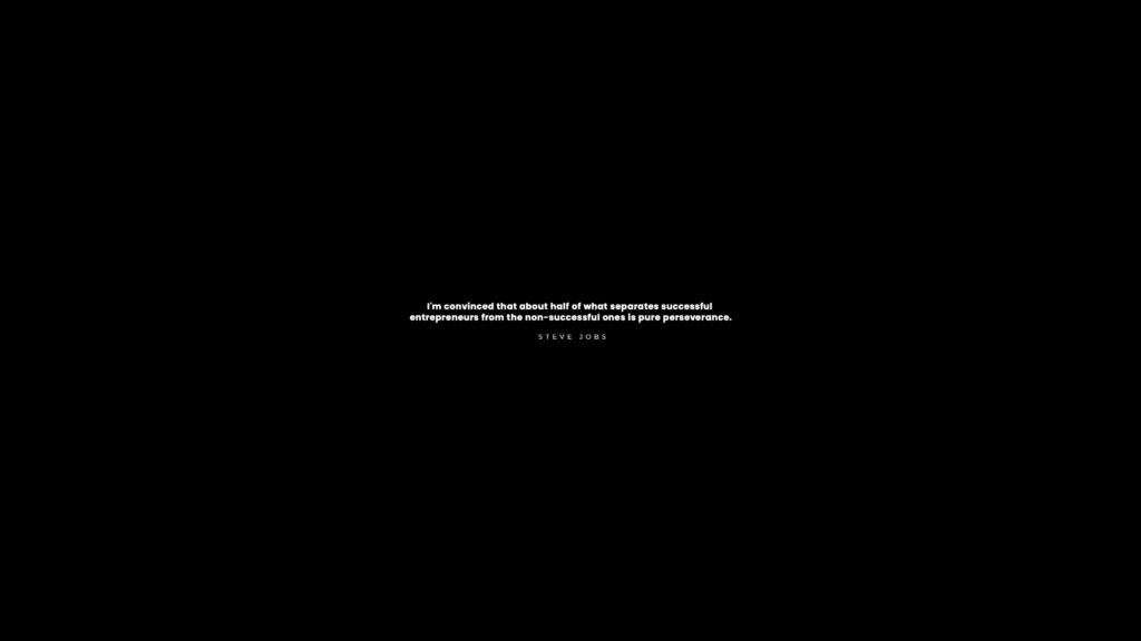 Minimalist Black Wallpaper with Inspiring Centered Quote