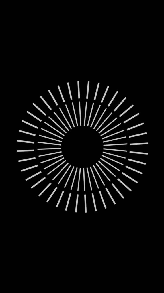 Sleek Black Minimalist Wallpaper with Radiating White Rays