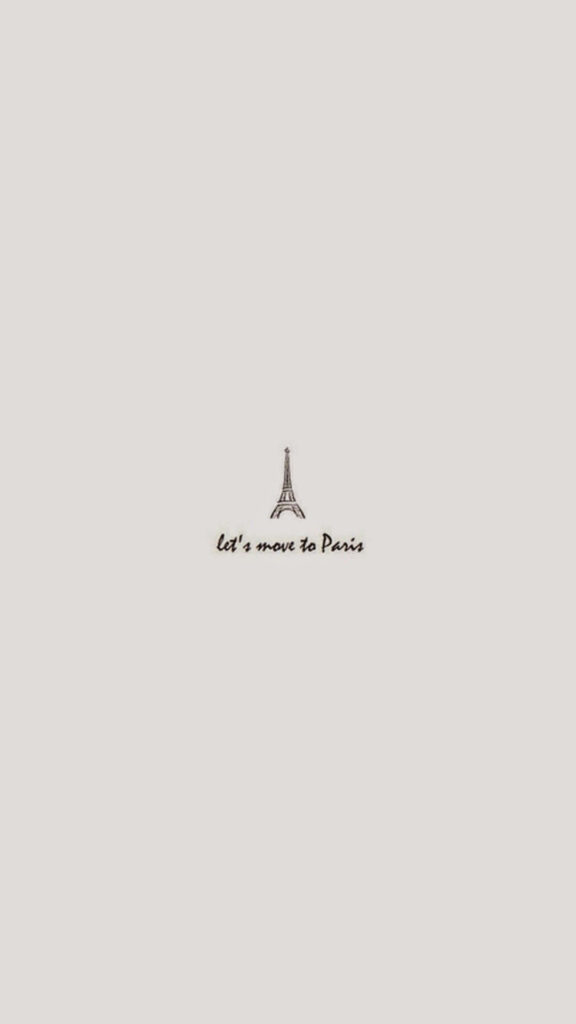 Minimalist Eiffel Tower Wallpaper: Let's Move to Paris Design