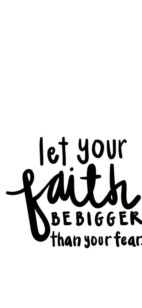 Minimalist Motivational Wallpaper: 'Let Your Faith Be Bigger'