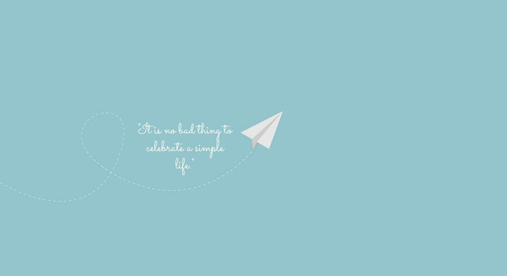 Light Blue Minimalist Wallpaper: Celebrate Simple Living