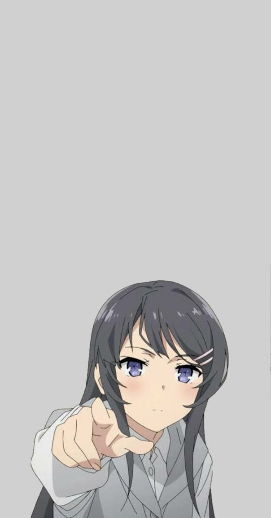 Minimalist Wallpaper of Rio Futaba: Cool Anime Girl PFP Design