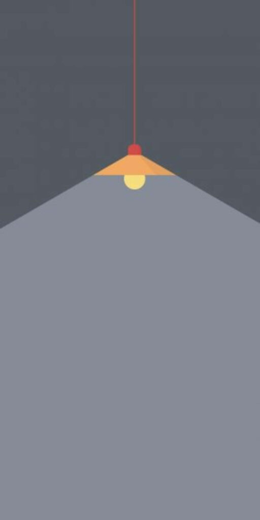Minimalist Wallpaper: Soft Glow Lamp on Dark Background