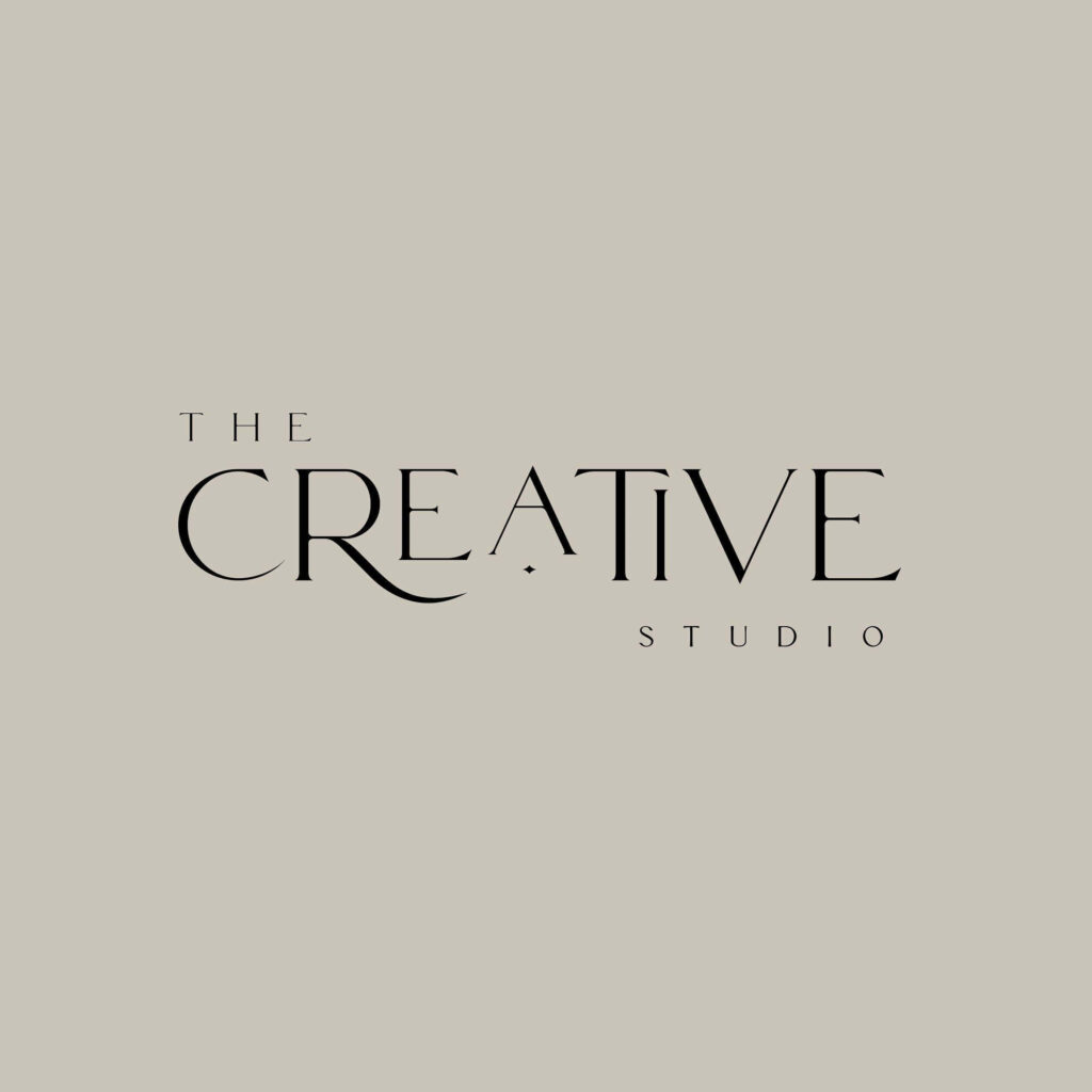 Minimalist Wallpaper: Elegant 'The Creative Studio' Logo Design