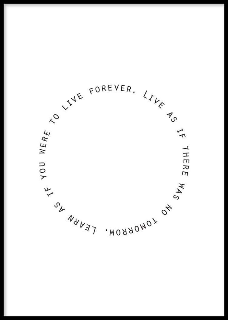 Minimalist Circular Quote Wallpaper: Inspire & Cherish Every Moment