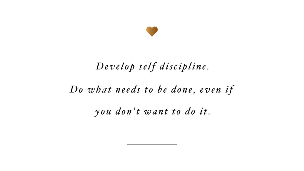 Minimalist Inspirational Wallpaper: Embrace Self-Discipline & Positivity