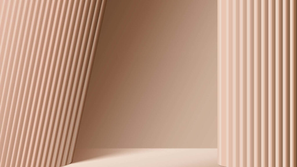 Minimalist Beige Wallpaper with Textured Vertical Columns