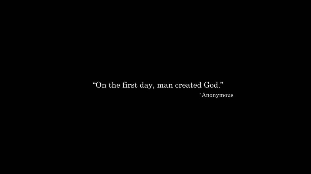 Minimalist Black Wallpaper with Thought-Provoking Quote in White